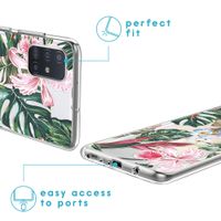 iMoshion Design hoesje Samsung Galaxy A51 - Jungle - Groen / Roze