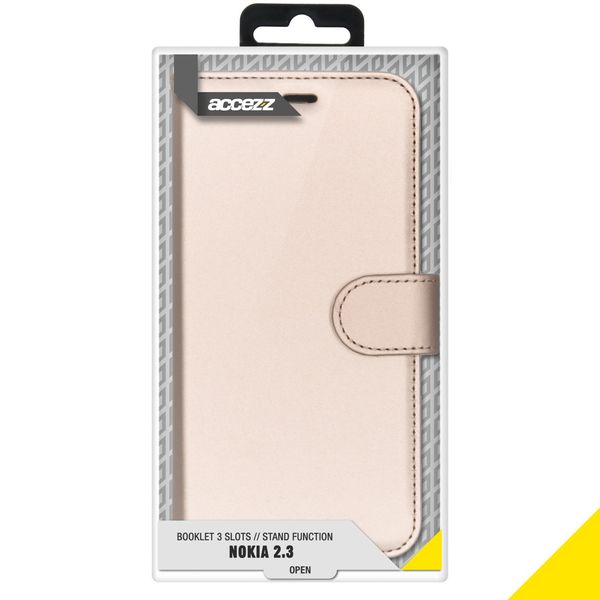 Accezz Wallet Softcase Bookcase Nokia 2.3 - Goud