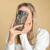 iMoshion Design hoesje Huawei P Smart (2020) - Bladeren / Zwart