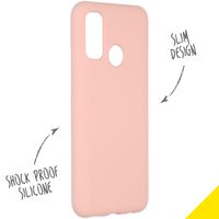 Accezz Liquid Silicone Backcover Huawei P Smart (2020) - Pink Sand