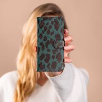 iMoshion Design Softcase Bookcase Samsung Galaxy A41 - Green Leopard