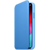 Apple Leather Folio Bookcase iPhone X / Xs - Cornflower