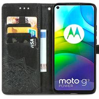 iMoshion Mandala Bookcase Motorola Moto G9 Power - Zwart