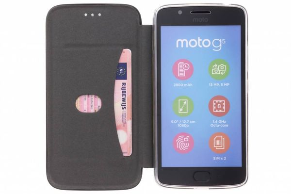 Motorola Moto G5 gel bookcase hoes ontwerpen (eenzijdig)