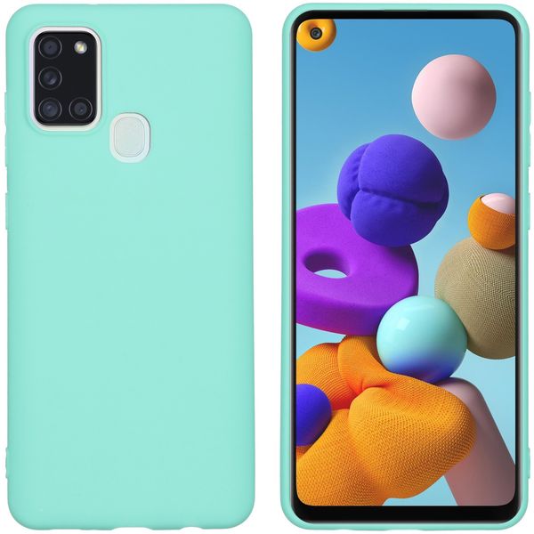 iMoshion Color Backcover Samsung Galaxy A21s - Mintgroen