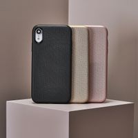 Carbon Softcase Backcover Huawei Y7 (2019) - Rosé Goud