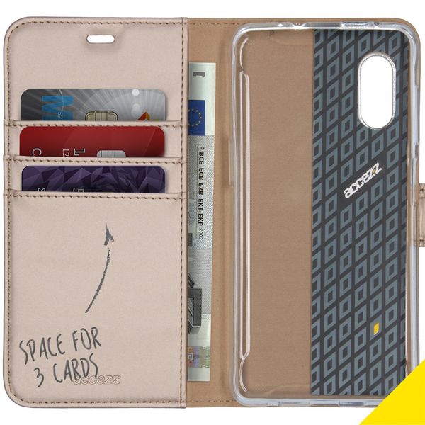 Accezz Wallet Softcase Bookcase Samsung Galaxy Xcover Pro - Goud