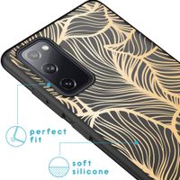 iMoshion Design hoesje Samsung Galaxy S20 FE - Bladeren / Zwart