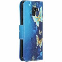 Design Softcase Bookcase Samsung Galaxy J6