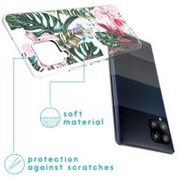 iMoshion Design hoesje Samsung Galaxy A42 - Jungle - Groen / Roze