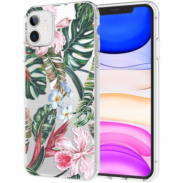 iMoshion Design hoesje iPhone 11 - Jungle - Groen / Roze