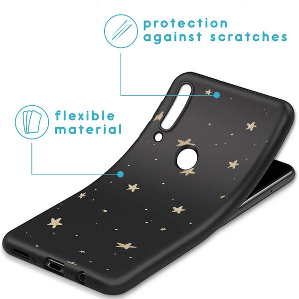 iMoshion Design hoesje Huawei P30 Lite - Sterren / Zwart