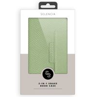 Selencia Llyr 2-in-1 Uitneembare Slang Bookcase iPhone 11 - Groen