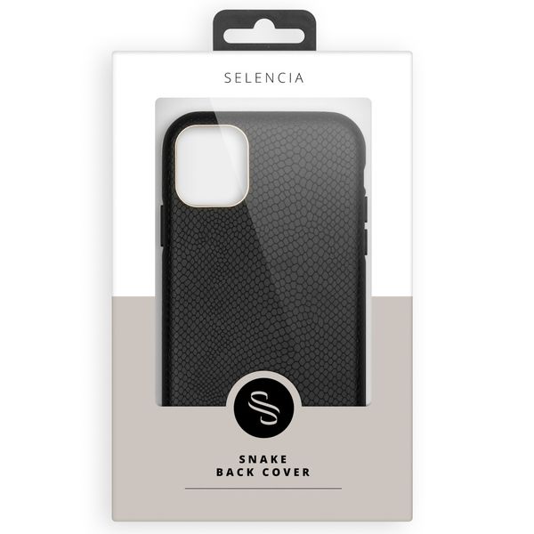 Selencia Gaia Slang Backcover Samsung Galaxy S10 - Zwart