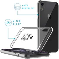 iMoshion Design hoesje iPhone Xr - Live Laugh Love - Zwart