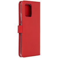 Selencia Echt Lederen Bookcase Samsung Galaxy S10 Lite - Rood