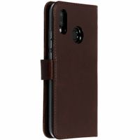 Selencia Echt Lederen Bookcase Huawei P20 Lite