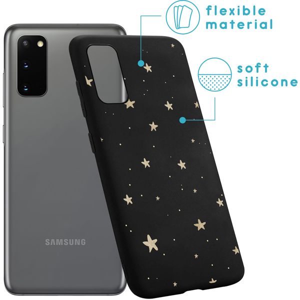 iMoshion Design hoesje Samsung Galaxy S20 - Sterren / Zwart