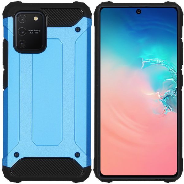 iMoshion Rugged Xtreme Backcover Samsung Galaxy S10 Lite - Lichtblauw