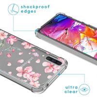 iMoshion Design hoesje met koord Samsung Galaxy A70 - Bloem - Roze