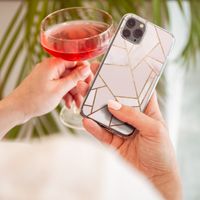 iMoshion Design hoesje iPhone Xr - Grafisch Koper / Roze