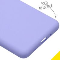 Accezz Liquid Silicone Backcover Samsung Galaxy S20 Ultra - Paars