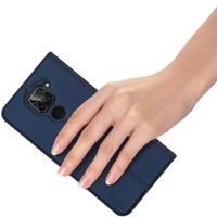 Dux Ducis Slim Softcase Bookcase Xiaomi Redmi Note 9 - Donkerblauw