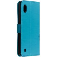 Klavertje Bloemen Bookcase Samsung Galaxy A10 - Turquoise