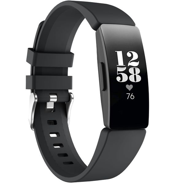 iMoshion Siliconen bandje Fitbit Inspire - Zwart