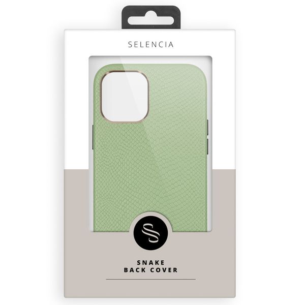 Selencia Gaia Slang Backcover iPhone 11 - Groen