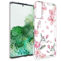 iMoshion Design hoesje Samsung Galaxy S21 Plus - Bloem - Roze