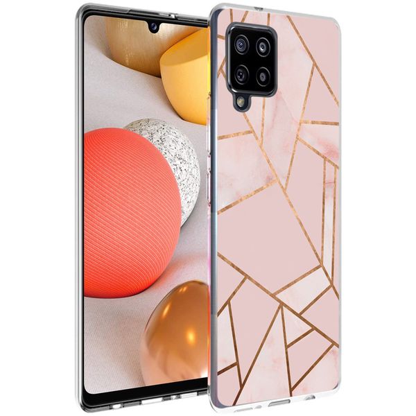 iMoshion Design hoesje Samsung Galaxy A42 - Grafisch Koper / Roze