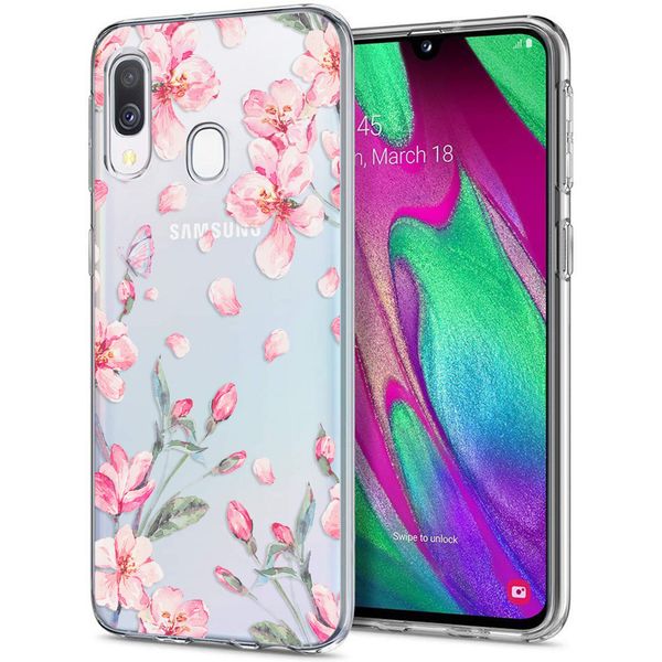 iMoshion Design hoesje Samsung Galaxy A20e - Bloem - Roze