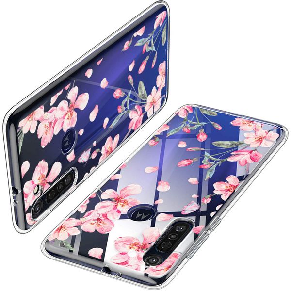 iMoshion Design hoesje Motorola Moto G8 Power - Bloem - Roze