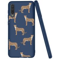 iMoshion Design hoesje Samsung Galaxy A50 / A30s - Luipaard - Blauw