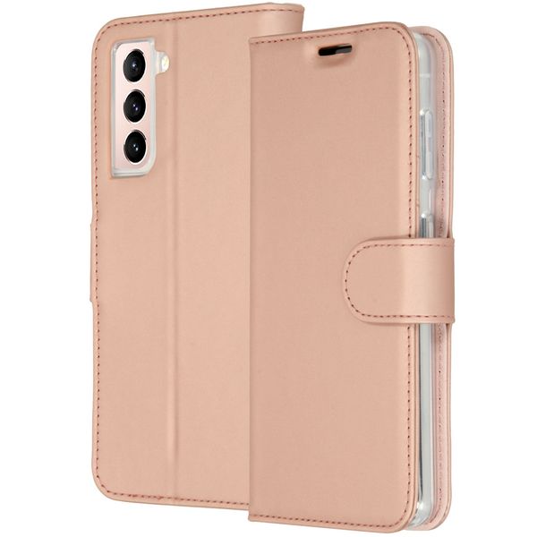 Accezz Wallet Softcase Bookcase Samsung Galaxy S21 - Rosé Goud