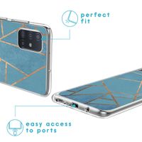 iMoshion Design hoesje Samsung Galaxy A51 - Grafisch Koper / Blauw