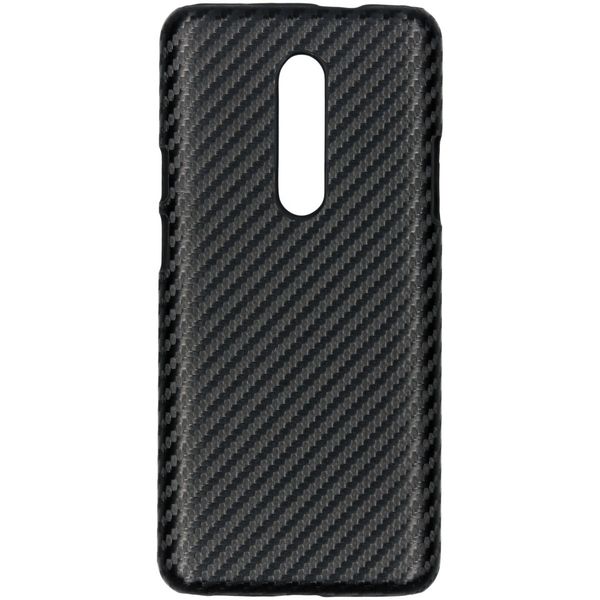 Carbon Hardcase Backcover OnePlus 7 Pro - Zwart