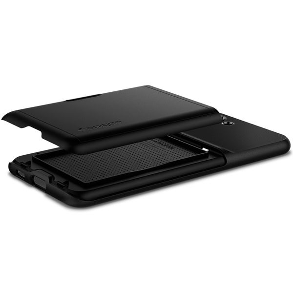 Spigen Slim Armor CS Backcover Samsung Galaxy S21 - Zwart