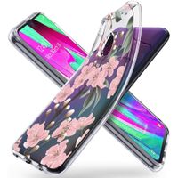 iMoshion Design hoesje Samsung Galaxy A40 - Bloem - Roze / Groen