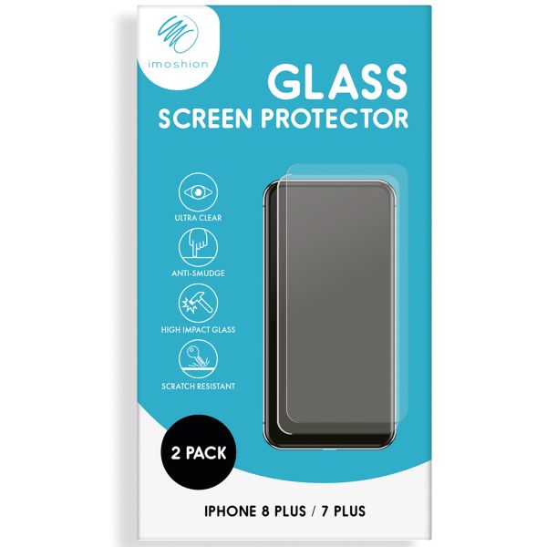 iMoshion Screenprotector Gehard Glas 2 pack iPhone 8 Plus / 7 Plus