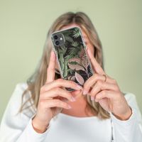 iMoshion Design hoesje iPhone 12 (Pro) - Jungle - Groen / Roze