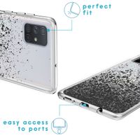 iMoshion Design hoesje Samsung Galaxy A71 - Spetters - Zwart