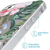 iMoshion Design hoesje iPhone 5 / 5s / SE - Jungle - Groen / Roze