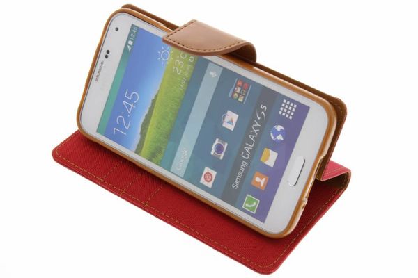 Mercury Goospery Canvas Diary Bookcase Samsung Galaxy S5 (Plus) / Neo