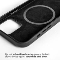 Accezz Leather Backcover met MagSafe iPhone 12 Mini - Zwart