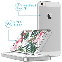 iMoshion Design hoesje iPhone 5 / 5s / SE - Jungle - Groen / Roze