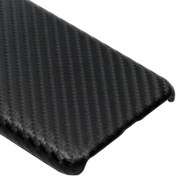 Carbon Hardcase Backcover Huawei Y6 (2019) - Zwart