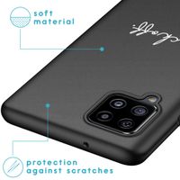 iMoshion Design hoesje Samsung Galaxy A42 - Fuck Off - Zwart