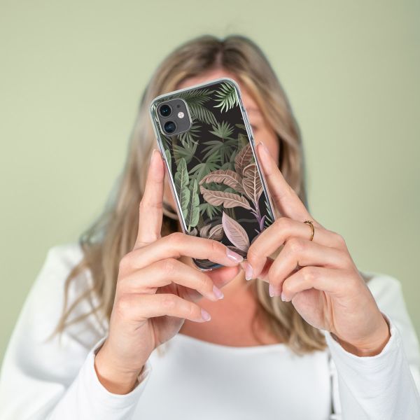 iMoshion Design hoesje Samsung Galaxy S22 - Jungle - Groen / Roze